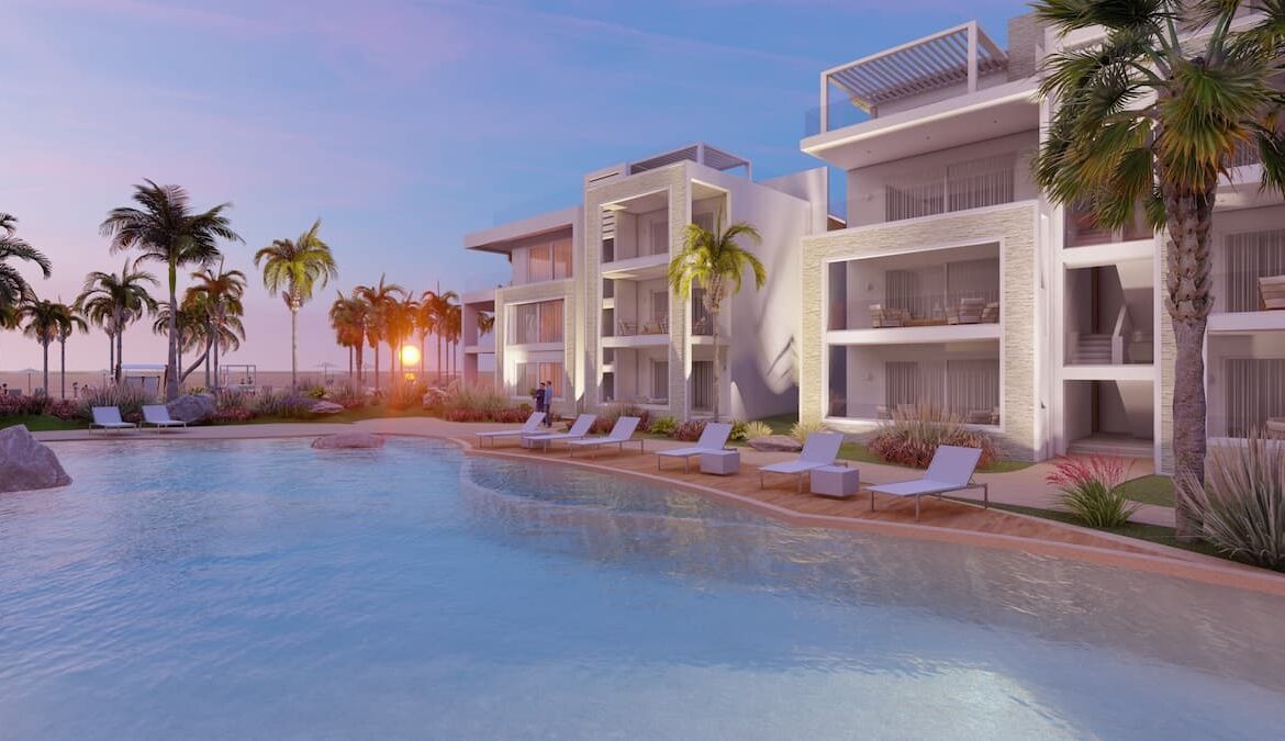 Aqua Esmeralda Dominicus - Perez Real Estate - atardecer sobre el mar Caribe
